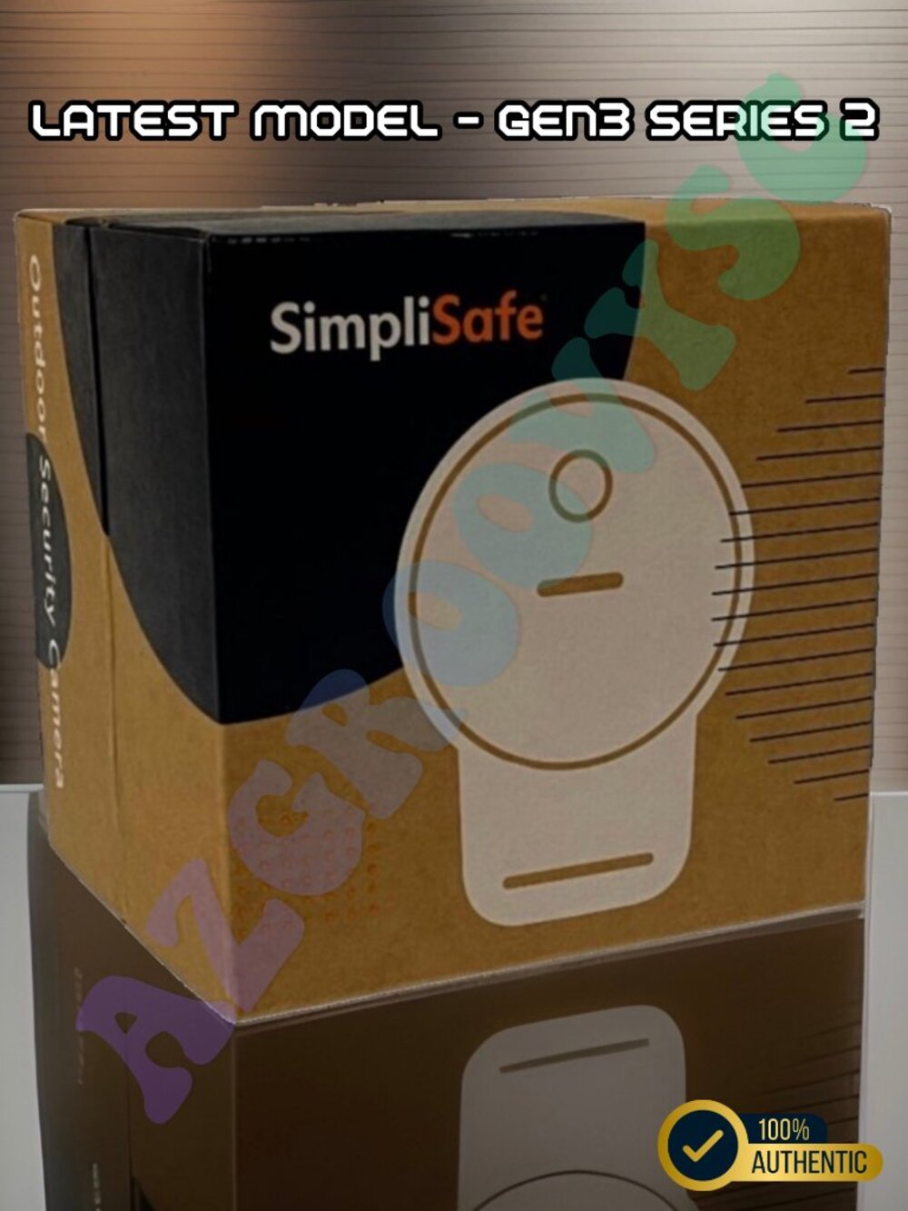 SimpliSafe Outdoor Wireless Security Camera Series 2 1080P HD Active Guard CM021